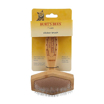 #ad Burts Bees for Cats Slicker Brush Cat Brush Removes Loose Fur and Prevents Ma $16.77
