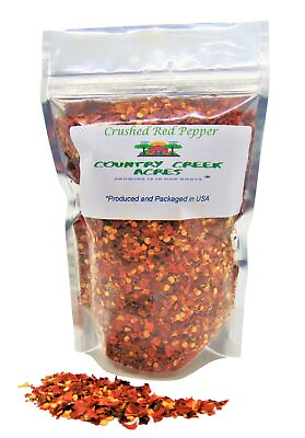 #ad 4 oz Crushed Red Pepper Flakes Seasoning Non GMO Country Creek LLC $6.49