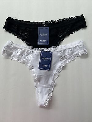 #ad Set 2 Cotton Sexy Women Thong Panties Rosa Junio Lingerie Underwear Size L XL $4.50