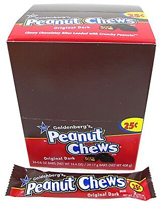 #ad Peanut Chews Original Dark Bar .6oz 2 Pack of 24 $26.95