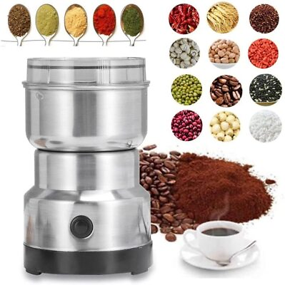#ad Electric Coffee Bean Grinder Nut Herb Grind Spice Mill Blender Machine New $10.49