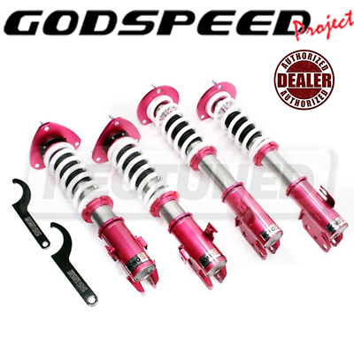 #ad FOR FORESTER SG 03 08 GODSPEED MONO SS DAMPER COILOVER CAMBER PLATE SUSPENSION $675.00