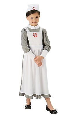 #ad Rubie#x27;s Official WW1 Nurse Girls Fancy Dress Hospital Uniform Kids Childs Childr $18.18