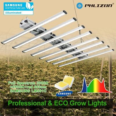 #ad Phlizon BAR 6500 640W LED Grow Light Bar Samsung Full Spectrum Veg Bloom Plants $212.79