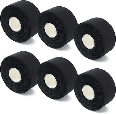 #ad 6 Pack Black Athletic Sports Tape Very Strong Adhesive and Hypoallergenic NEW $14.01
