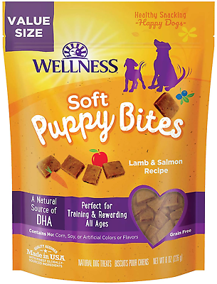 #ad Wellness Soft Puppy Bites Natural Grain Free Treats for Training Dog Treats 8oz $13.99