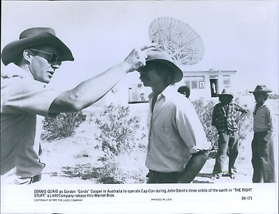 #ad 1983 Actor Dennis Quaid In A Scene From Film The Right Stuff Movie 7X9 Photo $19.99