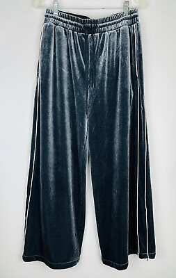 #ad bab Velour Elastic Waist Track Pants Gong Kong Fashion Brand $75.00