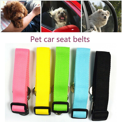 New Travel Leash Pet Safety Car Dog Belt Lead Seat Restraint Adjustable Pet $8.99