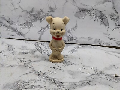 #ad Vintage Dog Rubber Squeaky TOY 1950s $11.01