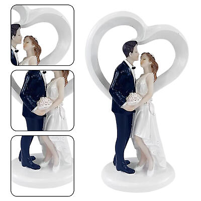 #ad Cake Topper Wedding Bride And Groom，Cake Resin Wedding Party Decoration Figurine $12.08