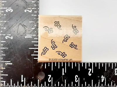#ad Stampin up 2000 Flowers Wood Rubber Stamp $0.99