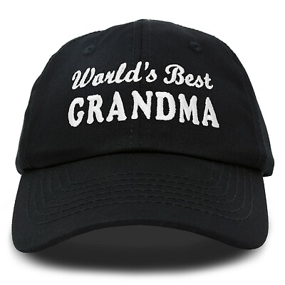 #ad DALIX Worlds Best Grandma Hat Gift Embroidered Cotton Cap $19.95