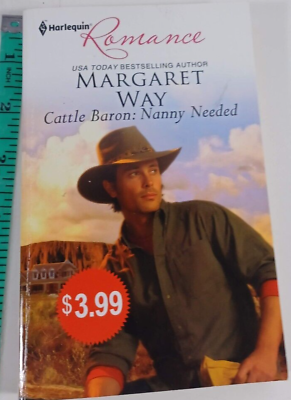 #ad cattle baron: nanny needed by margaret way novel fiction paperback good $4.80