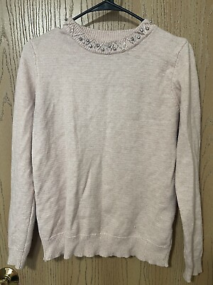 #ad light pink pullover women#x27;s sweater Size S M $15.99