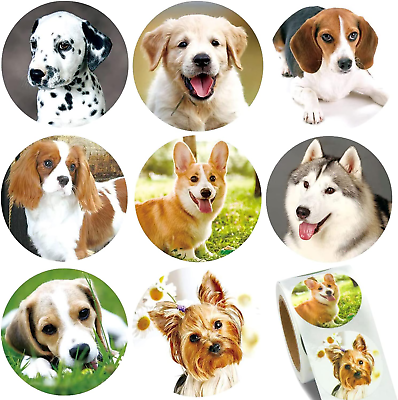#ad 1.5quot; Dog Stickers for Kids Teachers 500 Pcs Dog Puppy Stickers for Toddlers ... $13.99