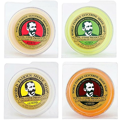 #ad Col. Conk Shave Soap 2.25 Ounces Variety 4 Pack $24.17