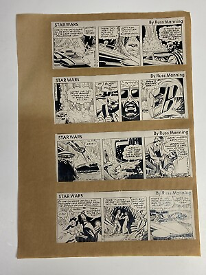 #ad 8x STAR WARS 1980 Comic Strip Pre Production Art Prints Russ Manning SW33 $39.99
