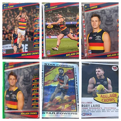 #ad 6x Adelaide Crows 2024 Teamcoach Card Bundle LairdDawson SloaneFogartyCrouc AU $7.90