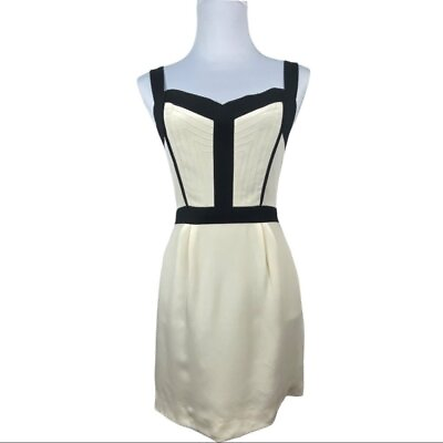 #ad Rebecca Minkoff NWT Off White Coastal Silk Designer Mini Dress 4 C32quot; $89.00