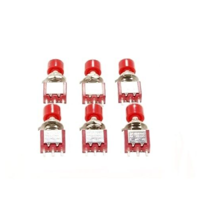 #ad DCC Concepts Alpha Push Button 6 Pack of Red Push Button Switches DCD APB $14.23