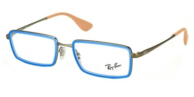 #ad NEW AUTHENTIC RAY BAN RB 6337 2620 Blue Gunmetal Unisex Eyeglasses 53mm 18 140 $37.73