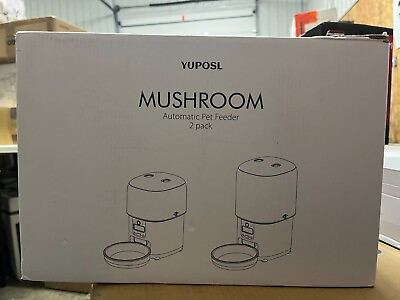 #ad Yuposl Mushroom Automatic Pet Feeder Brand New In Box $27.99