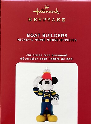 #ad Hallmark 2020 Keepsake Ornament Boat Builders #9 Mickey#x27;s Movie Mouseterpieces $11.99