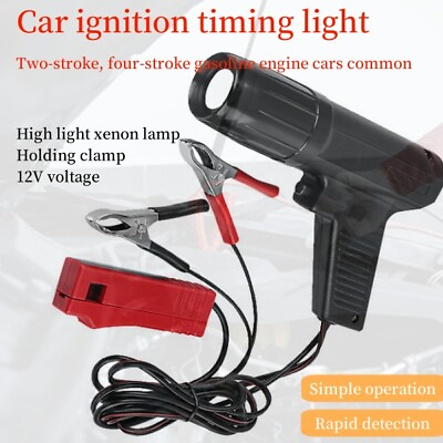 #ad Car engine maintenance ignition timing light gun detector test tool $10.99