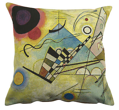 #ad Composition VIII by Kandisnky European Tapestry Cushion Pillow Covers 18x18 inch $51.00