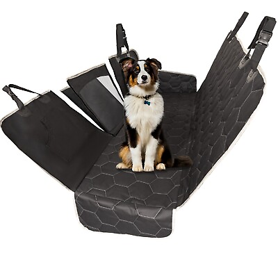 #ad Furvoya Dog Car Seat Cover for Back Seat Waterproof Dog Hammock with Mesh Window $39.95