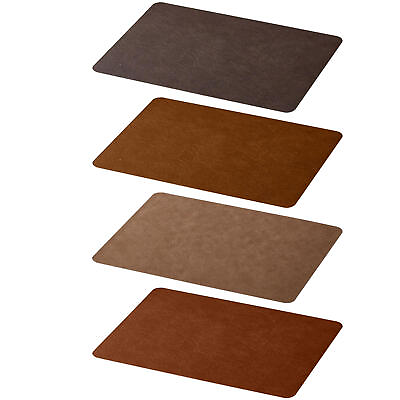 #ad Kitchen PU Leather Dining Table Tableware Mat Placemat Waterproof Mat 45x30cm $14.28