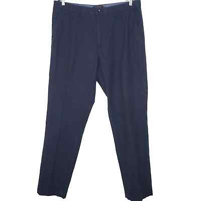 #ad BANANA REPUBLIC Kentfield Slim Micro Pants Tailored Cotton in Navy Men#x27;s 36x34 $33.97