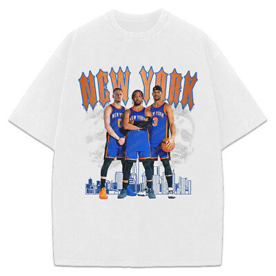 #ad New York Jalen Brunson Josh Hart Donte DiVincenzo Crying Embiid Knicks T Shirt $20.95