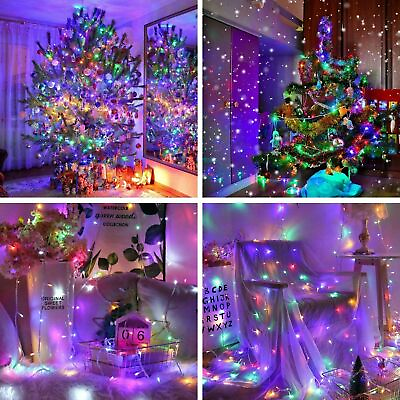 #ad Xmas LED Fairy String Lights Party Christmas Tree Waterproof Outdoor Home Decor $7.29
