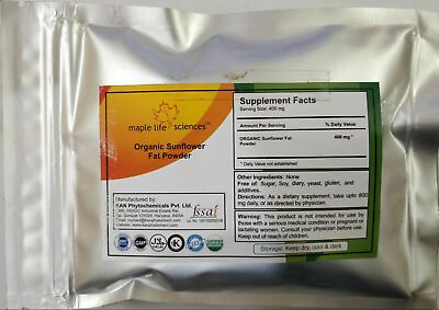 #ad ORGANIC Sunflower Fat Powder Pure amp; Natural High Quality No Filler $54.03