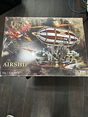 #ad AoHu Airship Steampunk Building Brick Toy 10 1283PCS Open Box $50.00