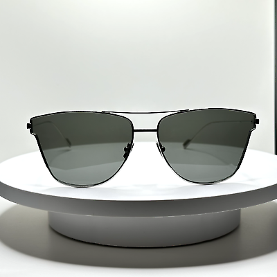 #ad Saint Laurent SL51 T Titanium Designer Aviator Sunglasses Gray Smoke Lens YSL $184.50