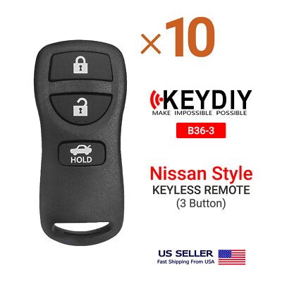 #ad 10X KEYDIY Universal Keyless Remote Key Nissan Style 3 Buttons B36 3 $88.75
