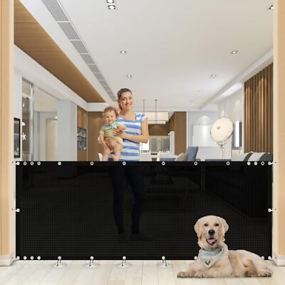 #ad Pack 10 Inch Extra Wide Mesh Pet Gate for Large Openings Baby Dog W120quot; H41quot; 2 $46.97