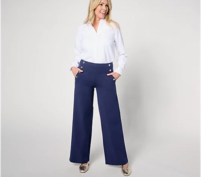 #ad Women with Control Tummy Control Regular Sailor Pants Navy XS AD5A NWT $29.99