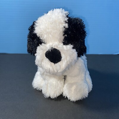 #ad Best Made Toys Plush Dog Havanese Puppy White Black Stuffed Animal Lovey Sitting $17.39
