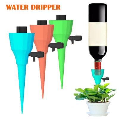 #ad 12pcs Watering Spikes Device Automatic Plants Self Water Drip Irrigation System $7.99