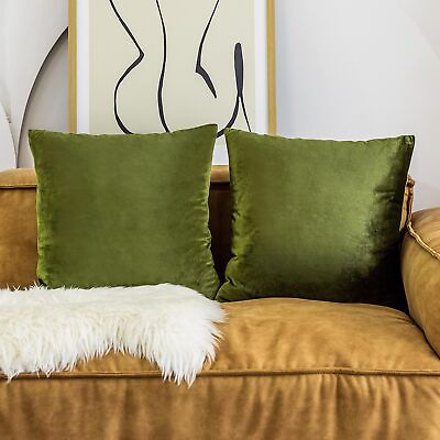 #ad Velvet Euro Shams Large Cushion Covers Pillow Case for Bedroom Floor Couch Se... $34.61