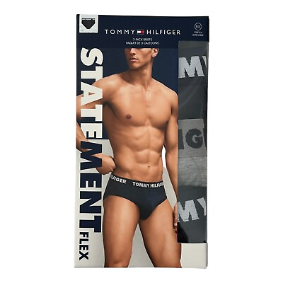 #ad Tommy Hilfiger Mens Classic Briefs Multicolor Flex Underwear 3 Pack $32.22