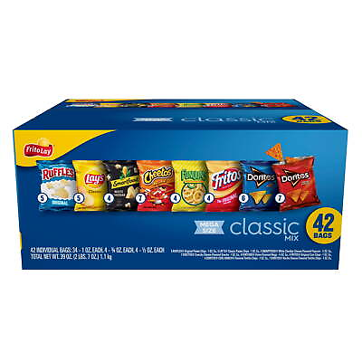 #ad Frito Lay Classic Snack Mix Variety Pack Snack Chips 42 Count Multipack $20.98