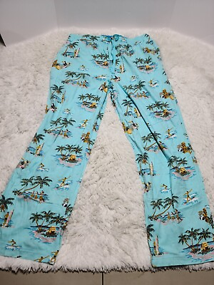 #ad Nick amp; Nora XL Pajama Pants Hawaiian Aloha Surfer Ocean Surfing Xmas Sleepwear $44.95