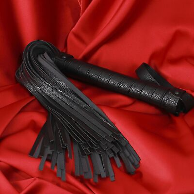 #ad 42cm PU Leather Bondage Whip Flogger Tassel Spanking Paddle BDSM Slave Cosplay $9.99