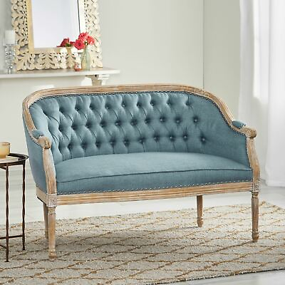 #ad Megan Traditional Tufted Upholstered Loveseat $606.68