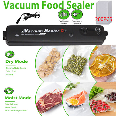 #ad Vacuum Sealer Machine Full Automatic Seal a Meal Food Saver System W 200PCS Bag $39.99